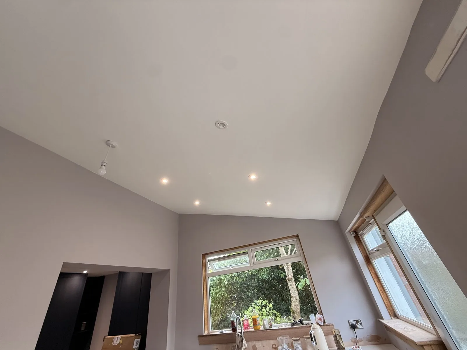 Vaulted ceiling and walls painted — painting and decorating by LJAY’s